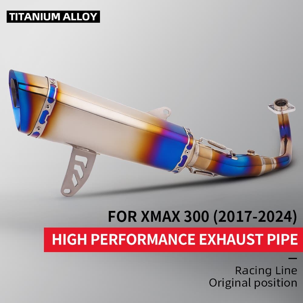 XMAX250 ท่อไอเสียเต็มระบบท่อไอเสียสําหรับ XMAX250 XMAX300 XMAX 250 300 Tech MAX 2017-2024 รถจักรยานยนต์ไอเสีย header ท่อ