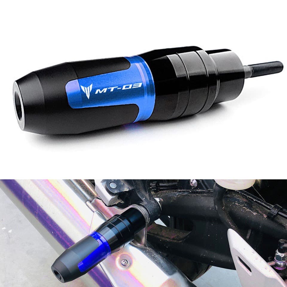 สําหรับ YAMAHA MT-03 2015-2023 CRASH Pads ท่อไอเสียท่อ Guard Slider กรอบ Slider Crash Anti Fall เครื่องยนต์ Protector MT03 MT 03