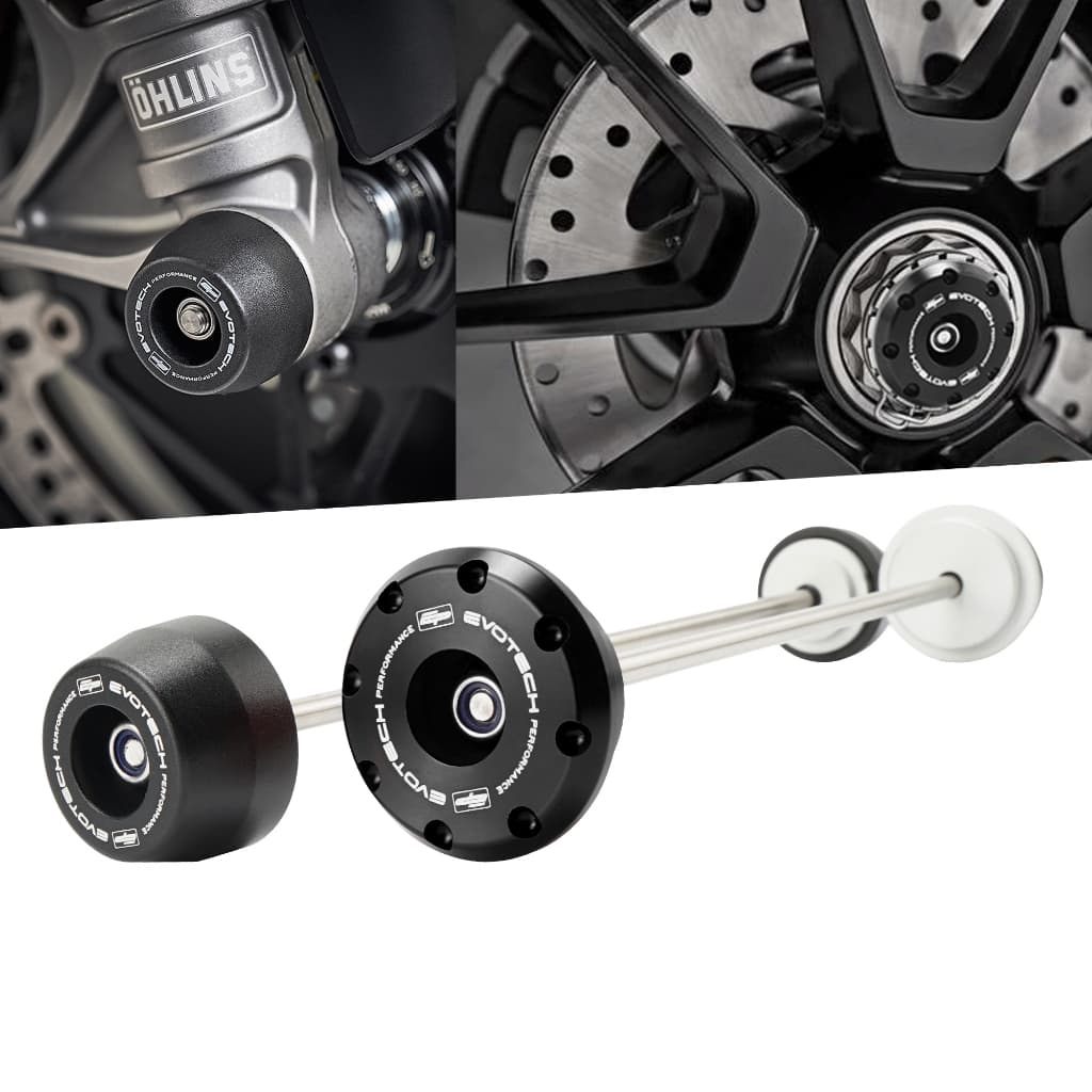 รถจักรยานยนต์ด้านหน้าด้านหลังล้อเพลา Sliders สําหรับ Ducati Monster1200/1200S Streetfighter 1098 Streetfighter V4 Diavel 1200 Diavel 1260 X-Diavel Supersport 939 2019-2022