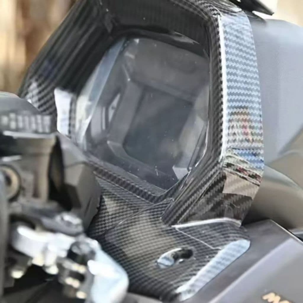คาร์บอนสีดํา Sun Visor เครื่องมือหมวกสําหรับ YAMAHA NMAX155 NMAX V3 Nmax 155 2025-2026 ฝาครอบรถจักรยานยนต์ป้องกัน nmax155 v3