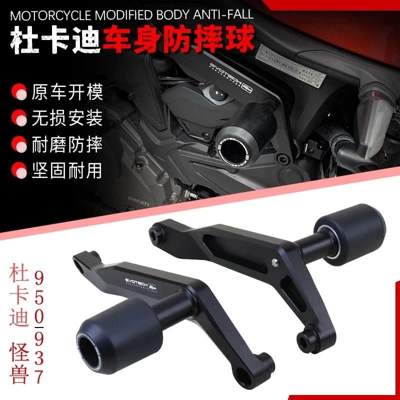 สําหรับ DUCATI monster950 monster937 Monster 950 937 รถจักรยานยนต์ CNC Falling กรอบป้องกัน Slider Fairing Guard Anti Crash Pad Protector