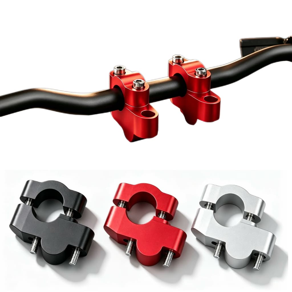 รถจักรยานยนต์Handlebar Riser Mount Clamp, CNCอลูมิเนียมจับบาร์ความสูงอะแดปเตอร์FitสําหรับHonda CB300R (18-25) CB500F (19-2)