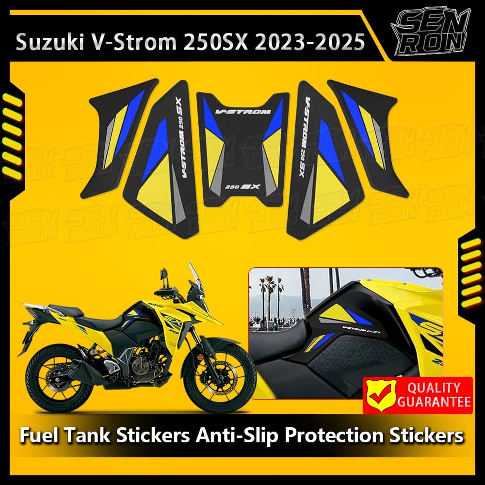 สําหรับ Suzuki V-Strom 250SX 2025 V strom 250 SX 2024 2023 2025 รถจักรยานยนต์ด้านข้างการใช้ถัง pad ถัง Pads Protector สติกเกอร์เข่า Traction Pad