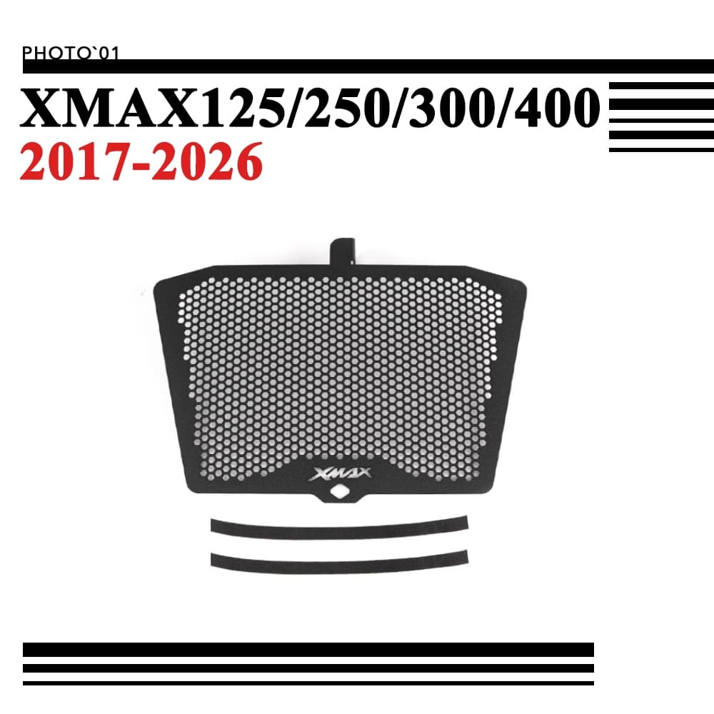 PSLER การ์ดหม้อน้ำ ฝาครอบหม้อน้ํา ตะแกรงหม้อน้ำ สําหรับ YAMAHA XMAX250 XMAX 250 300 XMAX300 XMAX125 XMAX400 2017-2026