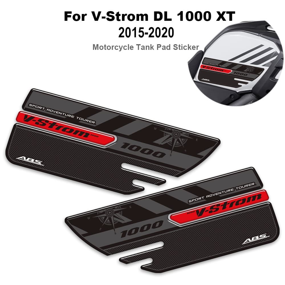 สําหรับ Suzuki V-Strom DL 1000 XT V Strom DL1000 2015 - 2018 2019 2020 รถจักรยานยนต์ถังน้ํามันเชื้อเพลิง Pad Decals สติกเกอร์ป้องกัน