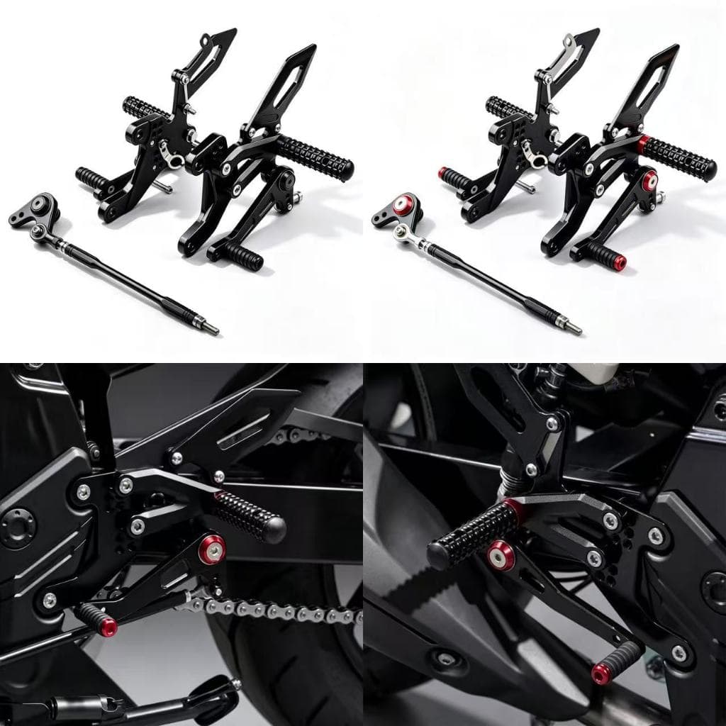 รถจักรยานยนต์ CNC ปรับความสูงได้ Backset หมุดเท้าสําหรับ Honda CBR400R CBR500R 2019-2026 รถจักรยานยนต์ยก Footrest Assembly