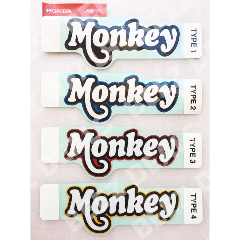สติกเกอร์ โลโก้ MONKEY (สินค้าแท้จากศูนย์) Honda Monkey 125 (2018-2020)