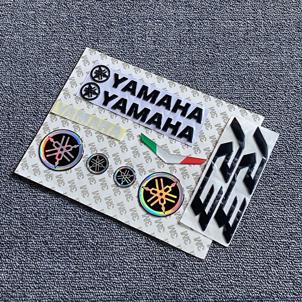 3D การใช้ถังโลโก้แผงด้านข้างป้ายสติกเกอร์สําหรับ YAMAHA โลโก้ R3 Yamaha YZF-R3 Boday สติกเกอร์