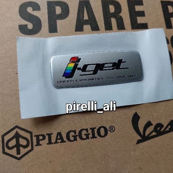 สติ๊กเกอร์ Iget บน CVT Sprint Primavera LX Vespa S GTS Logo Emblem Sticker I-รับ