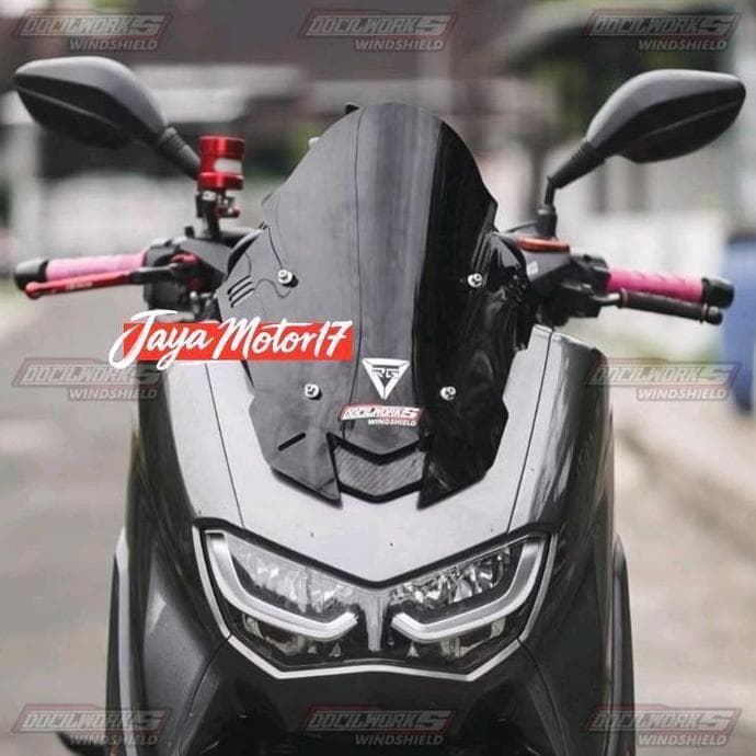 กระบังหน้า รุ่น TDR V7 nmax new nmax 2020 กระจกบังลม Nmax รุ่นเก่า Fin visor กระจกบังลมมอเตอร์ไซค์