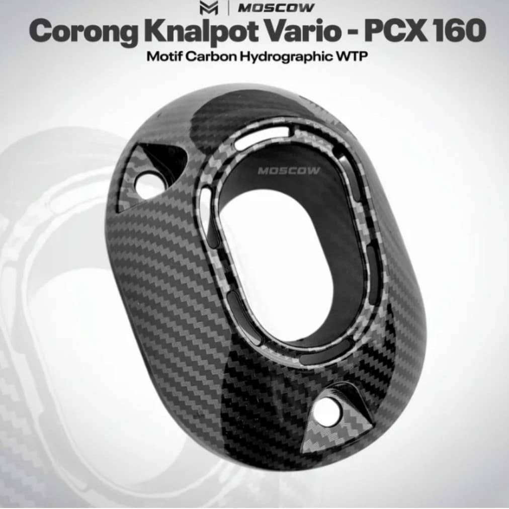 ฝาครอบท่อไอเสียคาร์บอนเต็มรูปแบบสําหรับ Vario 160 PCX 160 หมวกและท่อไอเสียคาร์บอนเคลือบเงาท่อไอเสีย PNP Vario 160 PCX 160