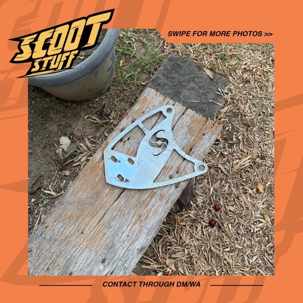 Shijiro Standard Racing Exhaust Bracket Vespa Sprint Primavera S LX 2V 3V Iget Original Shijiro
