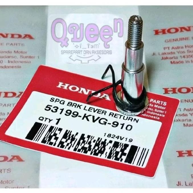 สปริงแฮนด์น็อตเบรกขวา Honda Beat Vario Scoopy Beat street Spacy bolt และสปริงแฮนด์เบรคขวา Honda Vario 125 BeAT Scoopy Genio Spacy Vario 150 สําหรับ Honda matic original Motorcycle Sporty