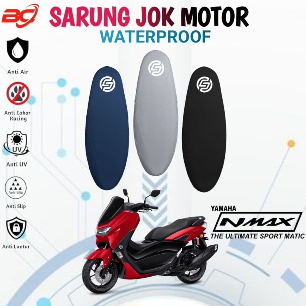 ผ้าคลุมเบาะมอเตอร์ไซค์กันน้ําสําหรับ YAMAHA NMAX, NMAX NEO, NMAX TURBO, ที่หุ้มเบาะมอเตอร์ไซค์แบบกรงเล็บแมวกันลื่น, ผ้าคลุมเบาะมอเตอร์ไซค์