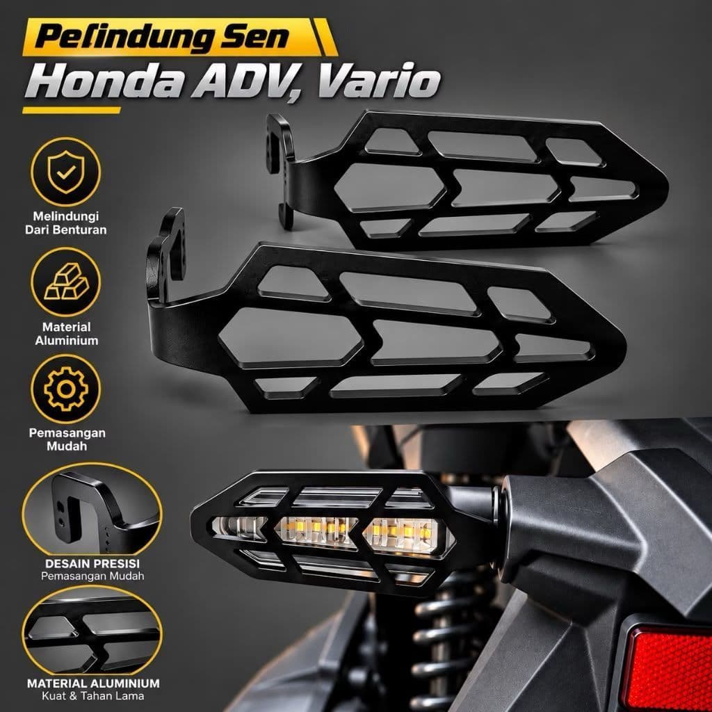 ไฟเลี้ยวฝาครอบด้านหน้าด้านหลังไฟเลี้ยวฝาครอบ Honda Vario PCX 150 PCX 160 ADV 150 ADV 160 TR7 Racing