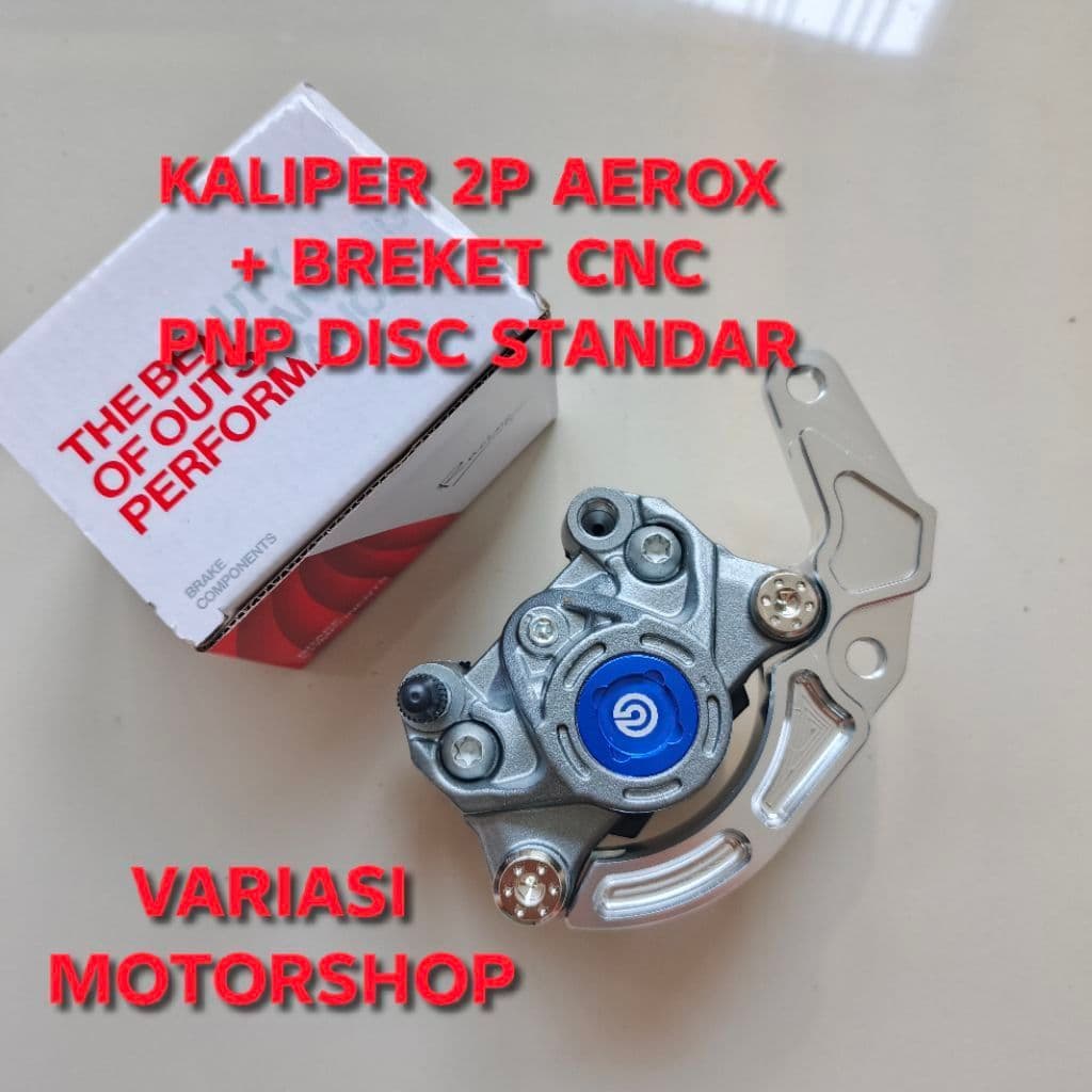 AEROX 155 ด้านหน้า 2 PISTON CALIPER - AEROX ด้านหน้า 2 PISTON COIN CALIPER + YAMAHA AEROX STANDARD PNP DISC BRACKET