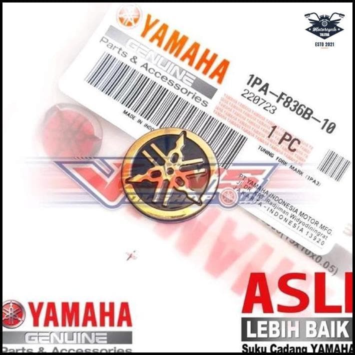 โลโก้ Yamaha 3D 2.5 ซม. สําหรับเหนือแฮนด์ Namx, Xmax, Lexi, Make Aerox 155 Tail และ Fazzio Tie Original Yamaha อะไหล่แท้ Limited