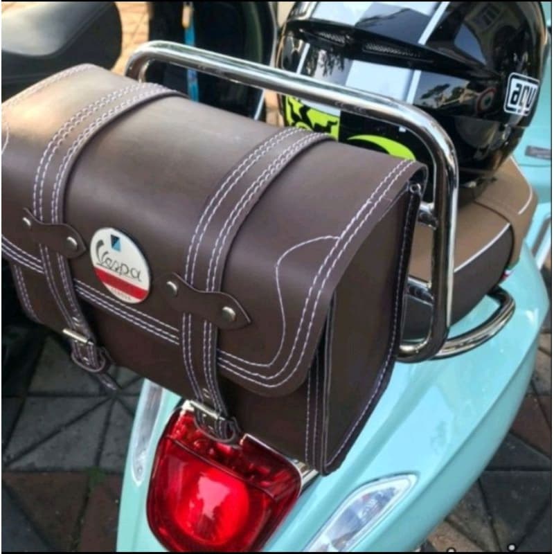 กระเป๋าหนัง Vespa Backrack Primavera Lx S Sprint และ GTS อุปกรณ์เสริมเวสป้า
