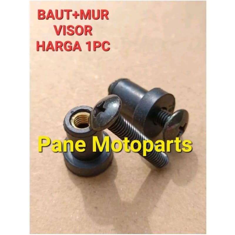 VISOR BOLT PLUS VISOR NUT YAMAHA NMAX NEW N MAX N-MAX OLD LEXI AEROX OLD NEW 155 R15 R25 UNIVERSAL ราคาที่ดีที่สุดสําหรับ 1 ชิ้น
