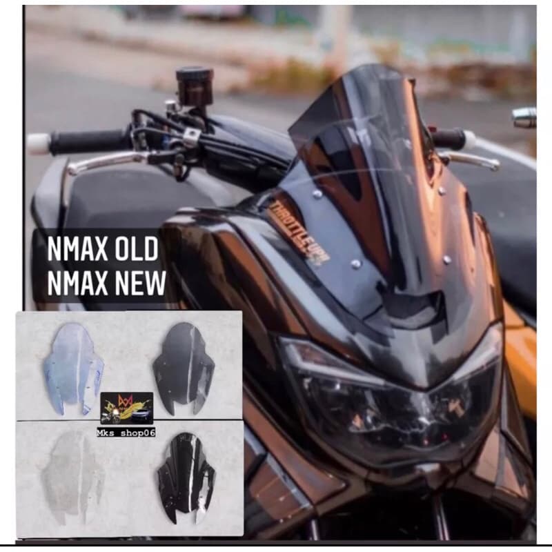 กระจกบังลม Nmax old vector ใหม่ / Visor Nmax TDR / กระจกบังลม Nmax รุ่น TDR Clear Smoke-Clear