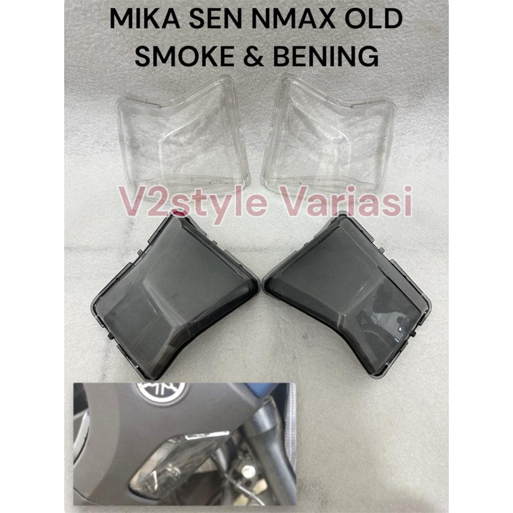 NMAX TURN SIGNAL SMOKE TRANSPARENT CLEAR MOTORCYCLE OLD NMAX 2015 2016 2017 2018 2019 เปลี่ยนฝาครอบ THICK MICA PROTECTOR NMAX ฝาครอบเปลี่ยนหลอดไฟ MICA PAIR ซ้าย RIGHT PNP เดิมคุณภาพสูง MOSCOW