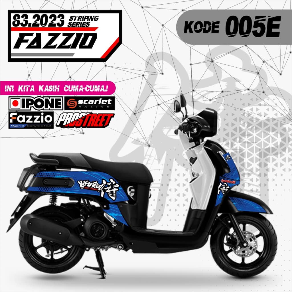 Yamaha Fazzio Yamaha Fazzio 125 Striping Sticker Variations
