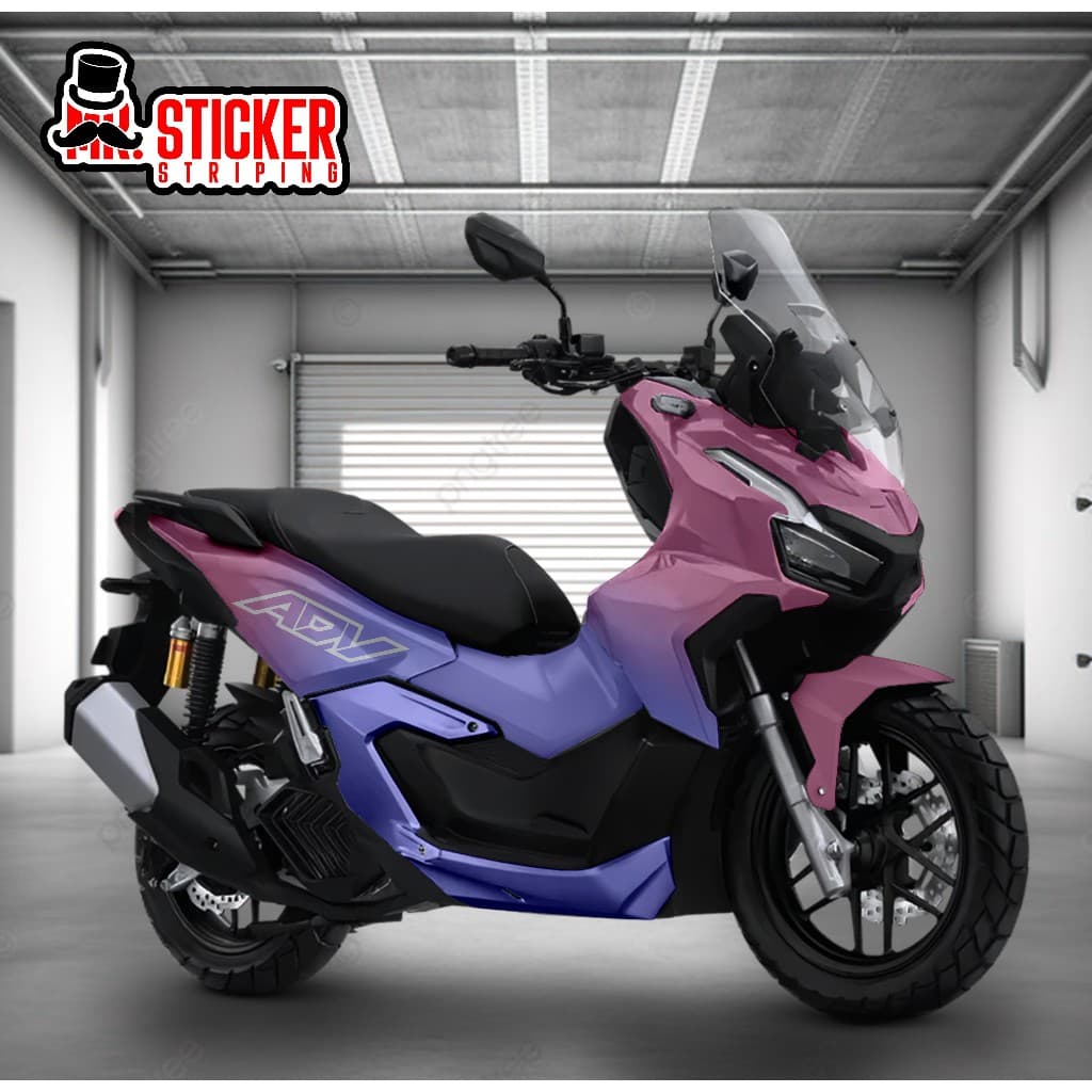 รูปลอก honda ADV 160 ADV 150 สติ๊กเกอร์แบบกําหนดเองแบบเต็มตัว ออกแบบฟรี motif 2 สี