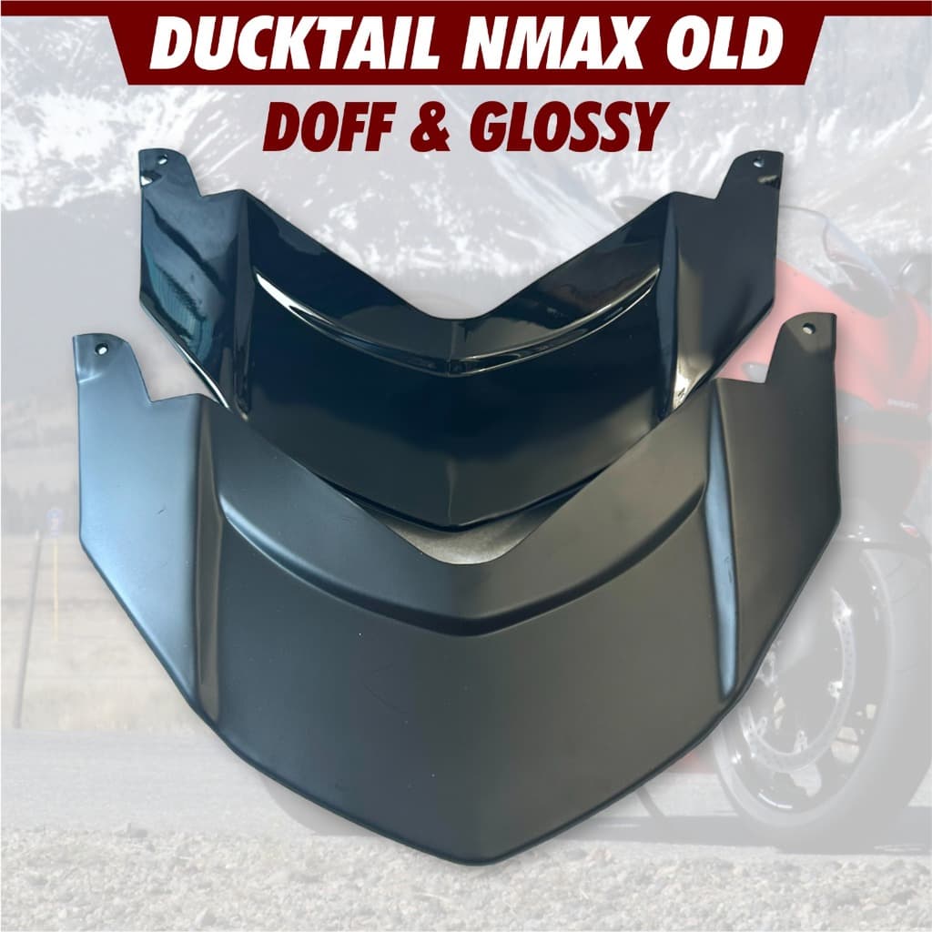 DUCKTAIL NMAX OLD 2014 2015 2016 2017 2018 2019 CAVER TOP LAMP NMAX OLD COVER HAT STOP LAMP NMAX OLD 2014 - 2019 ปลั๊กและเล่น PNP ORGINAL EURO PARTS ยี่ห้อ ABS วัสดุพลาสติกเคลือบเงาสีดําและสีดําด้าน