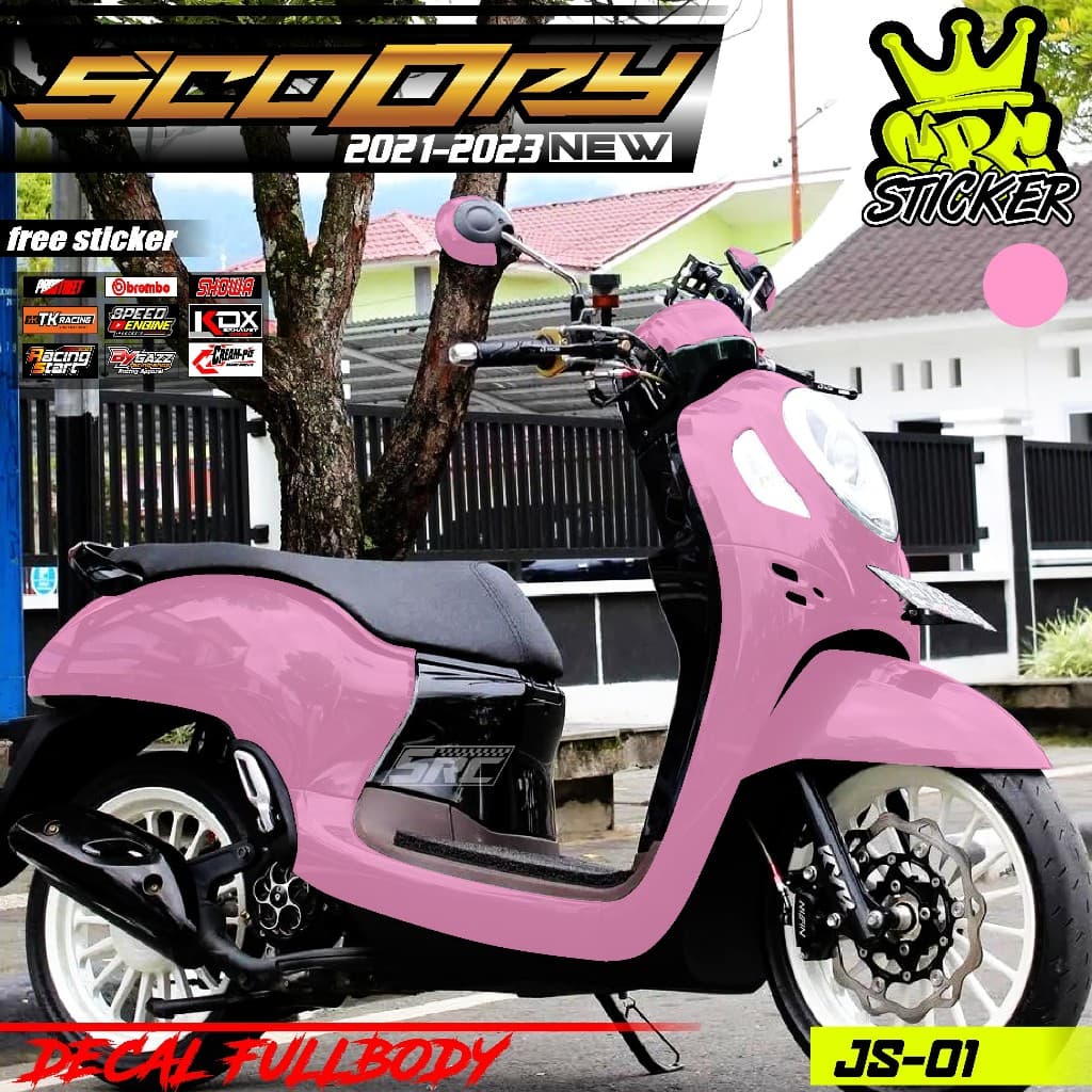 สติ๊กเกอร์รูปลอก Full Body Honda Scoopy 2020 2021 2022 2023 2024 สติกเกอร์รูปลอก Full Body Scoopy Prestige Plain Scoopy Plain Racing Speed hunter Honda Gank