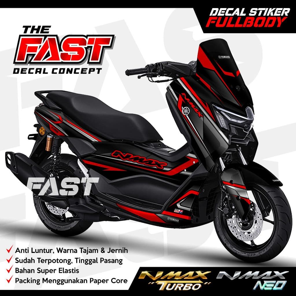 รูปลอก Nmax Turbo/Neo ใหม่ Fullbody Graphic Racing ใหม่ล่าสุด Decal สติกเกอร์ nmax Turbo/Neo สติกเกอร์ nmax Full Body ออกแบบ Racing Graphic Decal Nmax Turbo/Neo Full Body สติกเกอร์ Yamaha รถจักรยานยนต์สติกเกอร์การปรับเปลี่ยน Variation Nmax Decal อุปกรณ์เส