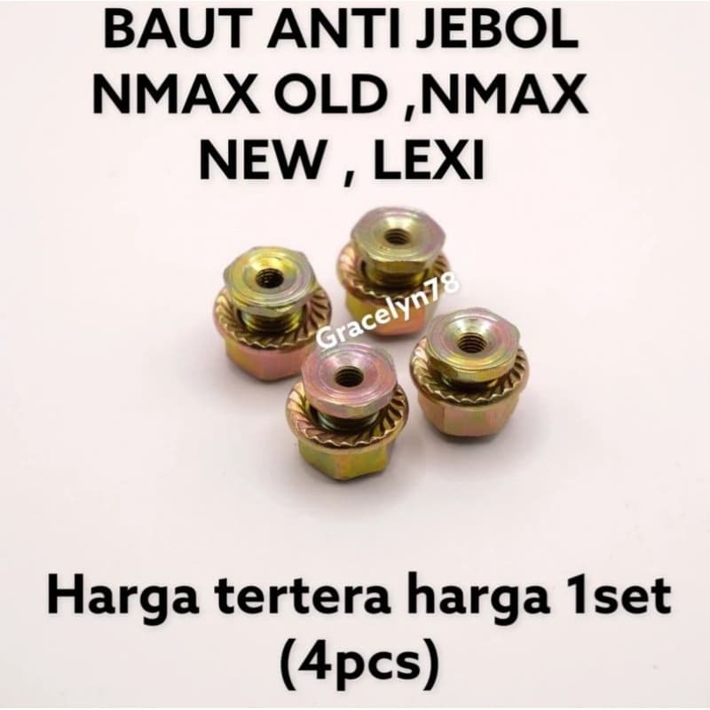 ANTI-BREAK WINDSHIELD BOLT NUT NAMX LEXI PCX XMAX ETC. สามารถเปลี่ยนหน้าด้วยยาง Y
ใช้สําหรับ NMAX, AEROX, LEXI, PCX, ETC รถจักรยานยนต์
DETAILS :
สายฟ้า ANTI-BREAK 4 ตัว 
4 ถั่ว

ราคา 4 คู่