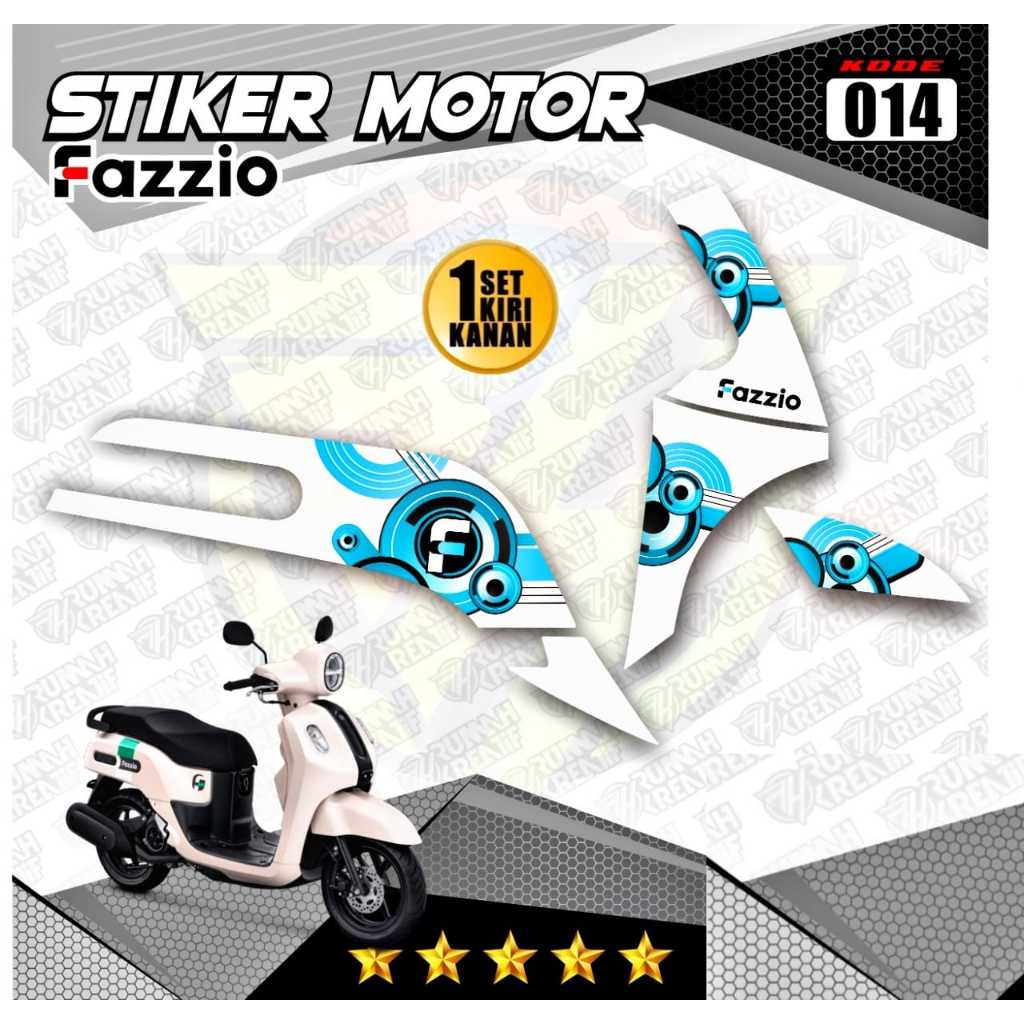 Yamaha Fazzio Striping Decal Sticker/Nazzio Variation Sticker