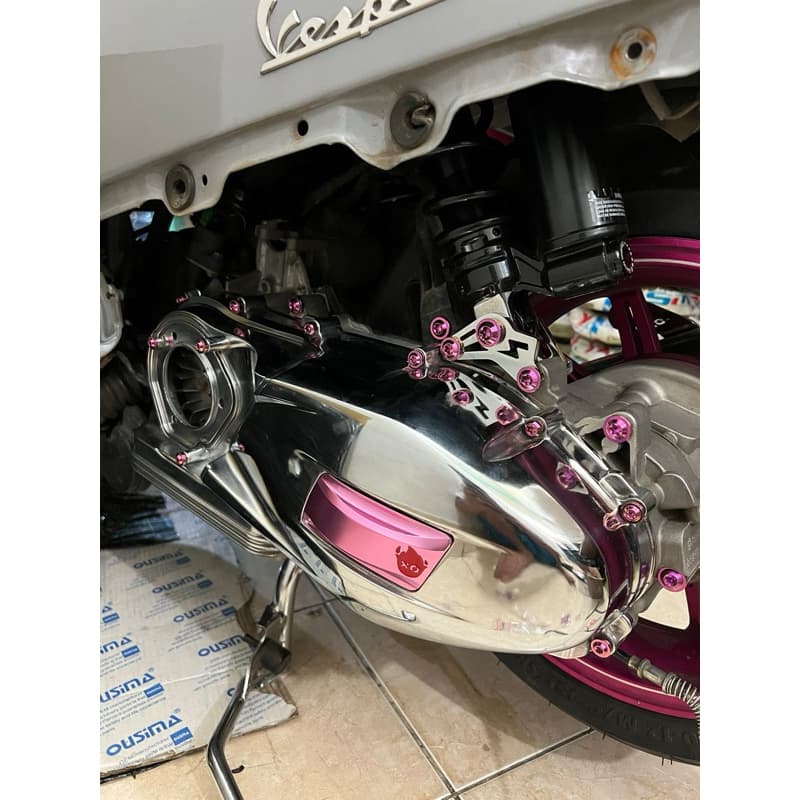 น็อตโช๊คลดไทเทเนียมสําหรับ vespa matic sprint primavera lx s