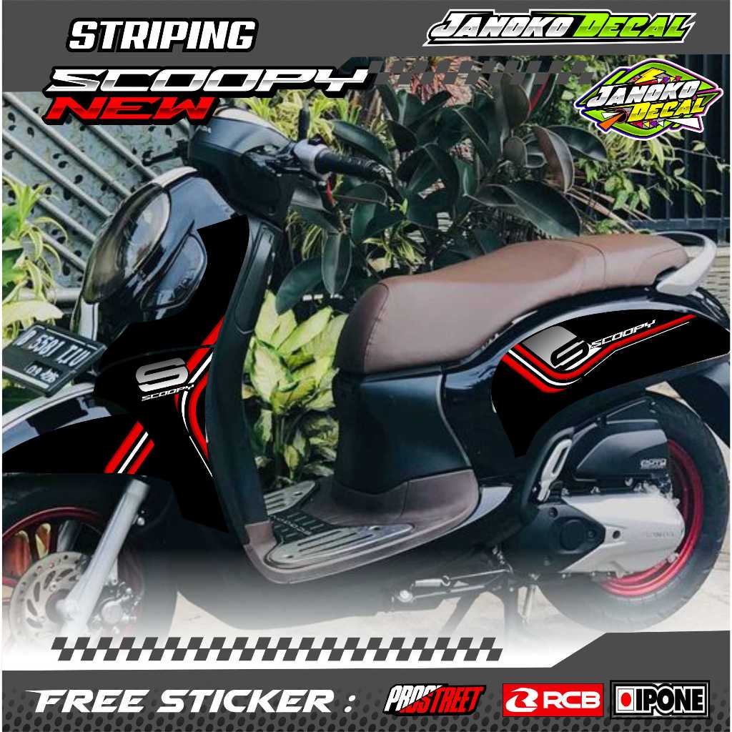 HONDA SCOOPY 2022 VARIATION STRIPING / HONDA SCOOPY 2022 MOTORCYCLE VARIATION STICKER LIST