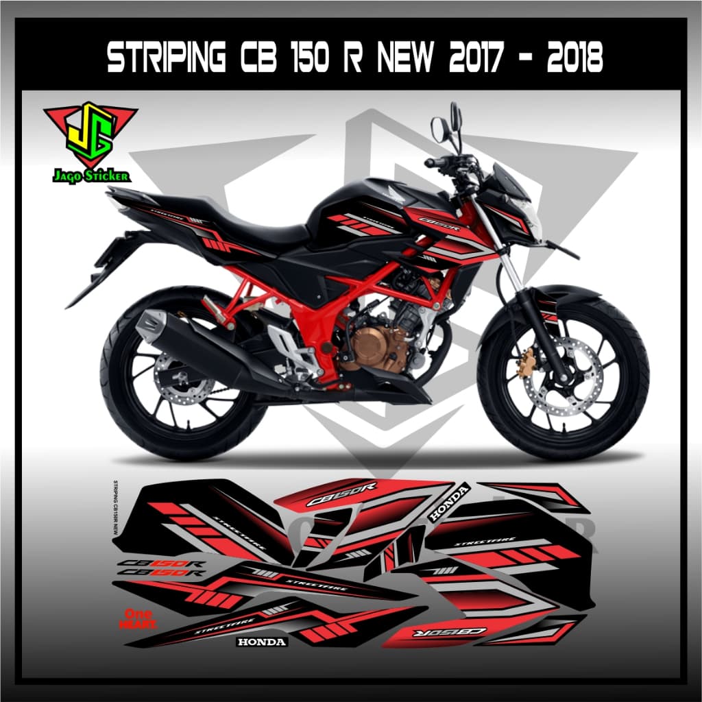 HONDA CB 150R ใหม่ V2 HRC TREE COLOR MOTIF STRIPING / CB150R สติ๊กเกอร์มอเตอร์ไซค์ DECAL / VARIATION LIST SKOTLET