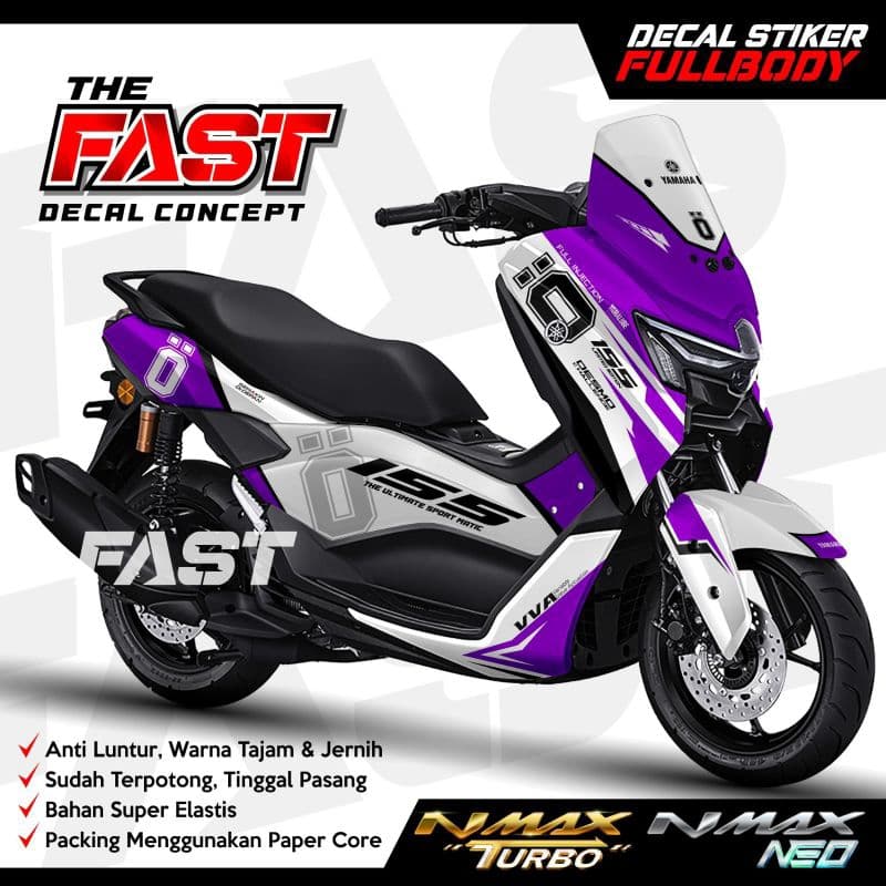 สติ๊กเกอร์รูปลอก Nmax Turbo เต็มตัว ใหม่ล่าสุด OHLINS Motif Striping Nmax Turbo Sticker Nmax Turbo
