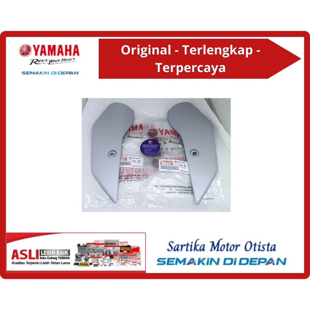 Original Stay Fender 1 และ 2 / บังโคลนหน้าด้านข้างสีเงิน Yamaha Xmax เชื่อมต่อ