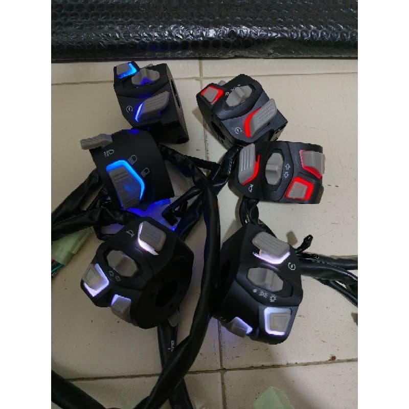 เวียดนาม LED สวิทช์ nmax Vario 125 VARIO 150 ADV 150 XMAX PCX SCOOPY SWITCH AEROX ADV SATRIA FU เวียดนาม LED สวิตช์ไฟ vario nmax aerox Scoopy satria Fu เวียดนาม LED สวิทช์ nmax เก่าผู้ถือ handle ไฟ