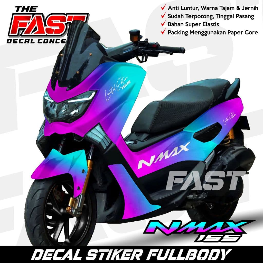 สติ๊กเกอร์รูปลอก Yamaha Nmax 155 เก่า Fullbody 2015-2019 Chameleon Decal สติกเกอร์ nmax เก่า/สติ๊กเกอร์ nmax ดีไซน์เต็มตัว Chameleon Decal Nmax 155 เก่า 2019 2018 Full Body สติกเกอร์ Yamaha มอเตอร์การปรับเปลี่ยน Variation อุปกรณ์เสริม Decal 2017 2016 Cham