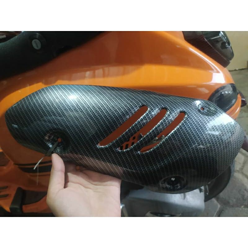 ครอบท่อไอเสีย Vespa matic sprint Vespa s Primavera LX ครอบท่อไอเสียคาร์บอน