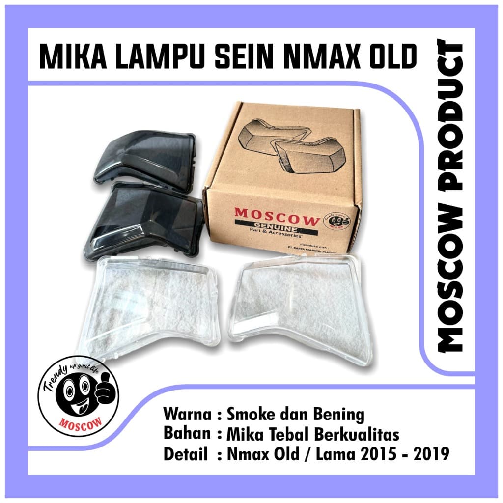 MOSCOW MIKA SEN SEIN NMAX OLD 2015 - 2019 MIKA SEN LED NMAX 155 ฝาครอบเปลี่ยนหมึกโคมไฟ NMAX ฝาครอบกระจกฝาครอบป้องกัน MIKA SEN MOTORCYCLE PAIR ซ้าย ขวา SMOKE สี TRANSPENT CLEAR THICK คุณภาพสูงผลิตภัณฑ์เดิม PNP NMAX 155 เก่า