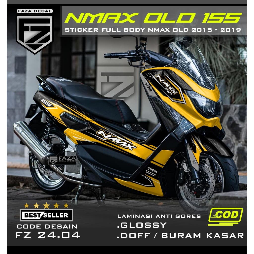 สติ๊กเกอร์รูปลอก Nmax Old Full Body Simple Graphic ล่าสุด - สติ๊กเกอร์ Variation Nmax 155 Old full body 2015 2016 2017 2018 2019 Fullbody สติกเกอร์ Striping Nmax เก่า ล่าสุด gradation FZ 24.04