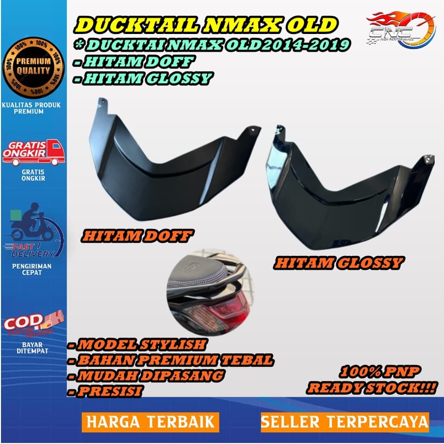 DUCKTAIL NMAX OLD 2014-2019 ฝาครอบหมวกไฟ NMAX เก่า 2014-2019 ฝาครอบไฟด้านหลัง NMAX