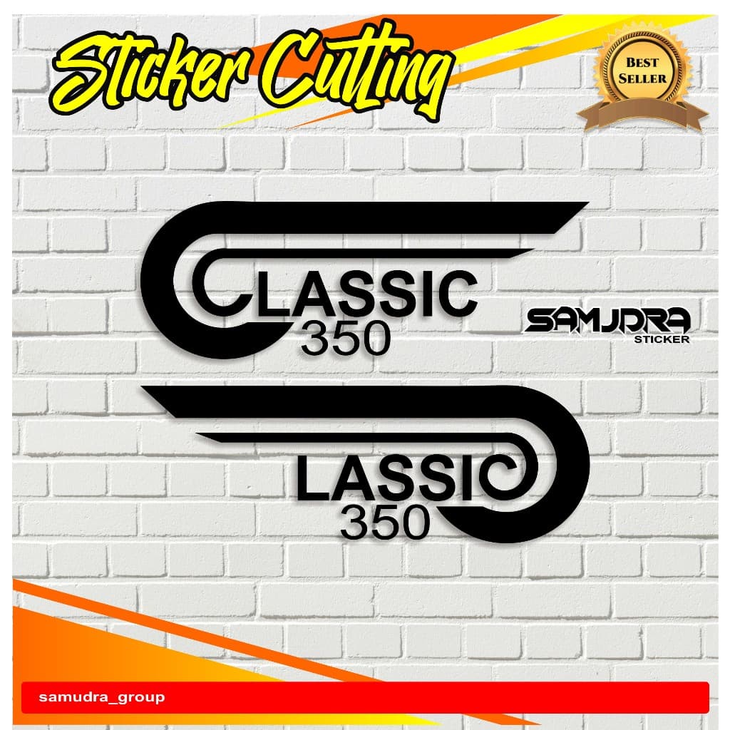 Classic 350 royal enfield Sticker cut Sticker 1 ชุดซ้ายขวา