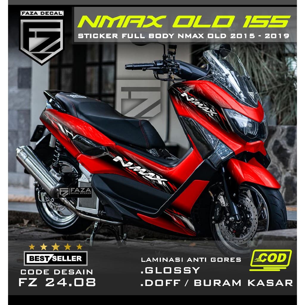 สติ๊กเกอร์รูปลอก Nmax Old Full Body simple กราฟิกล่าสุด - สติ๊กเกอร์ Variation Nmax 155 Old full body 2015 2016 2017 2018 2019 Fullbody สติกเกอร์ Striping Nmax เก่า ล่าสุด gradation FZ 24.08