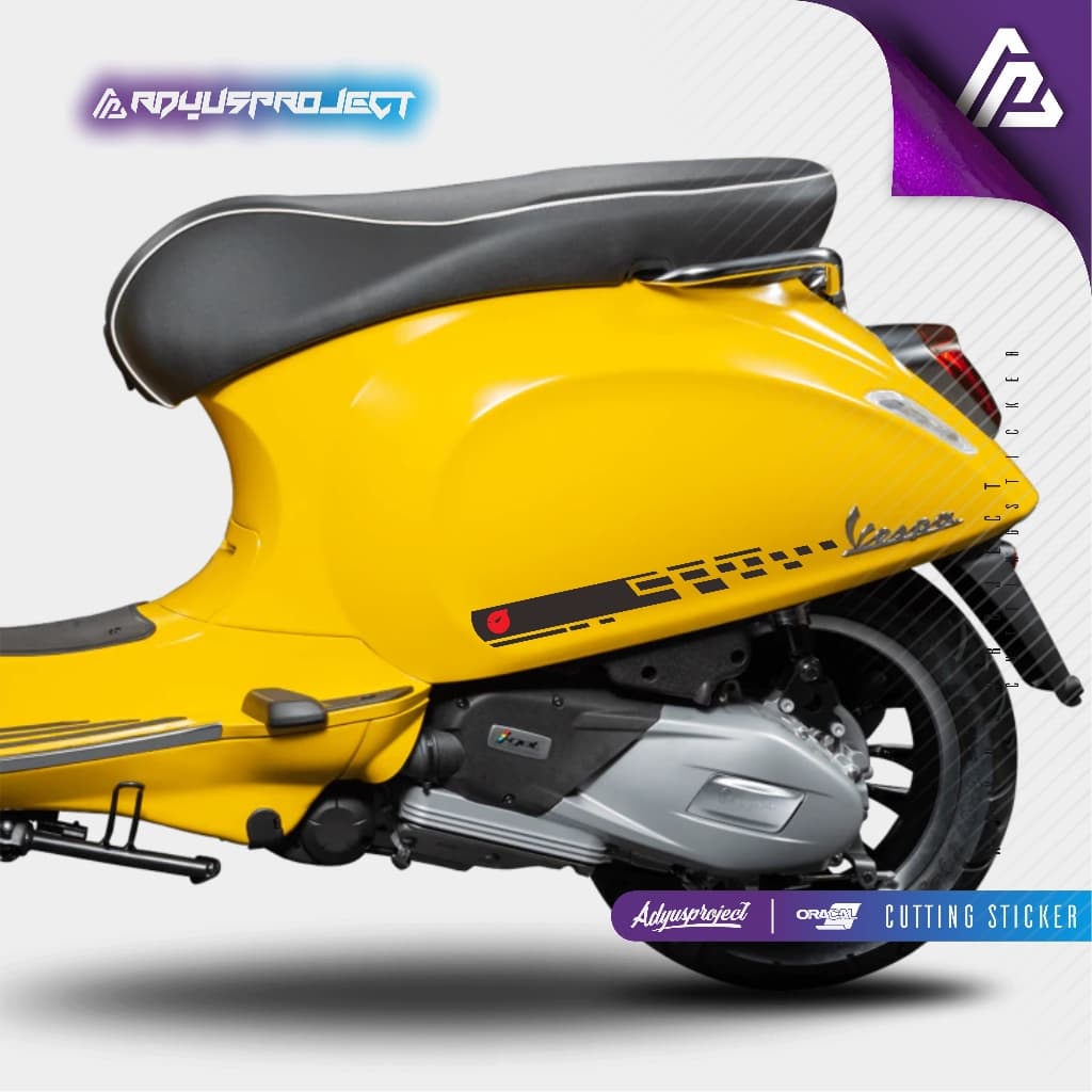 Striping MARUS STRIP 01 บรรจุ 2 ชิ้น Vespa Scoopy Vino Fazio Filano Vespa Sprint Primavera S LX Vespa Matic ตัดสติกเกอร์