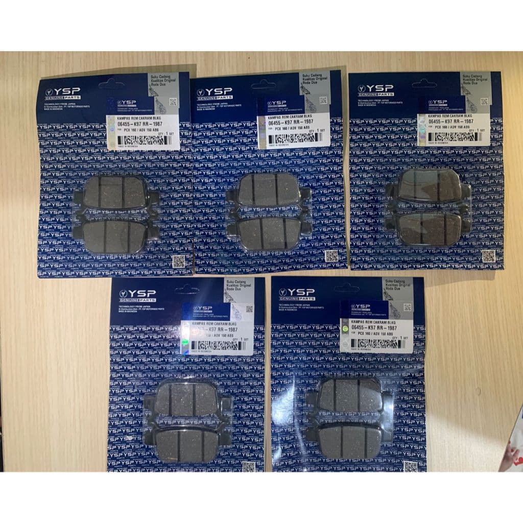 WHOLESALE (YSP) (PRICE 5SET) ดิสก์เบรกหลัง Dispad PCX 150 K97 Led / ผ้าดิสเบรคหลัง Vario 160 / PCX 160 CBS ABS / Discpad ADV 150 / Diskpad / Original