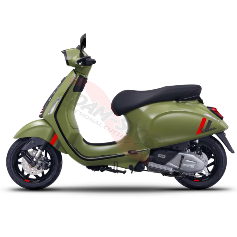 VL22 Piaggio Vespa Motorcycle Sticker / Vespa Sticker / Vespa Sprint Motorcycle Sticker / Vespa Primavera