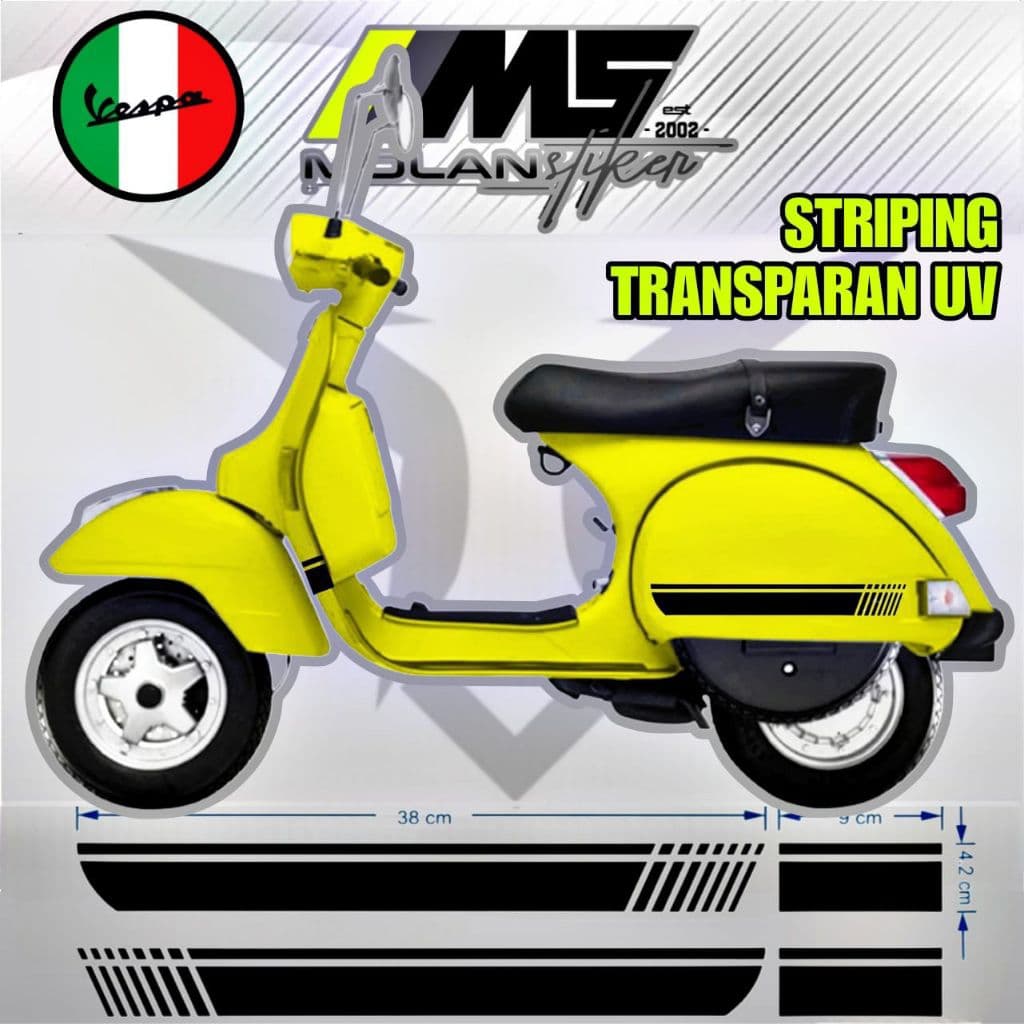 Decal สติกเกอร์ Striping Variation โปร่งใส Uv Vespa 2 จังหวะ Vespa Classic Vespa Px Vespa Exel Vespa Super Sprint Vespa Exclusive Vespa Classic Old School โปร่งใส Vespa Trim โปร่งใส Decal Striping โปร่งใสตัดสติกเกอร์ Vespa 2j