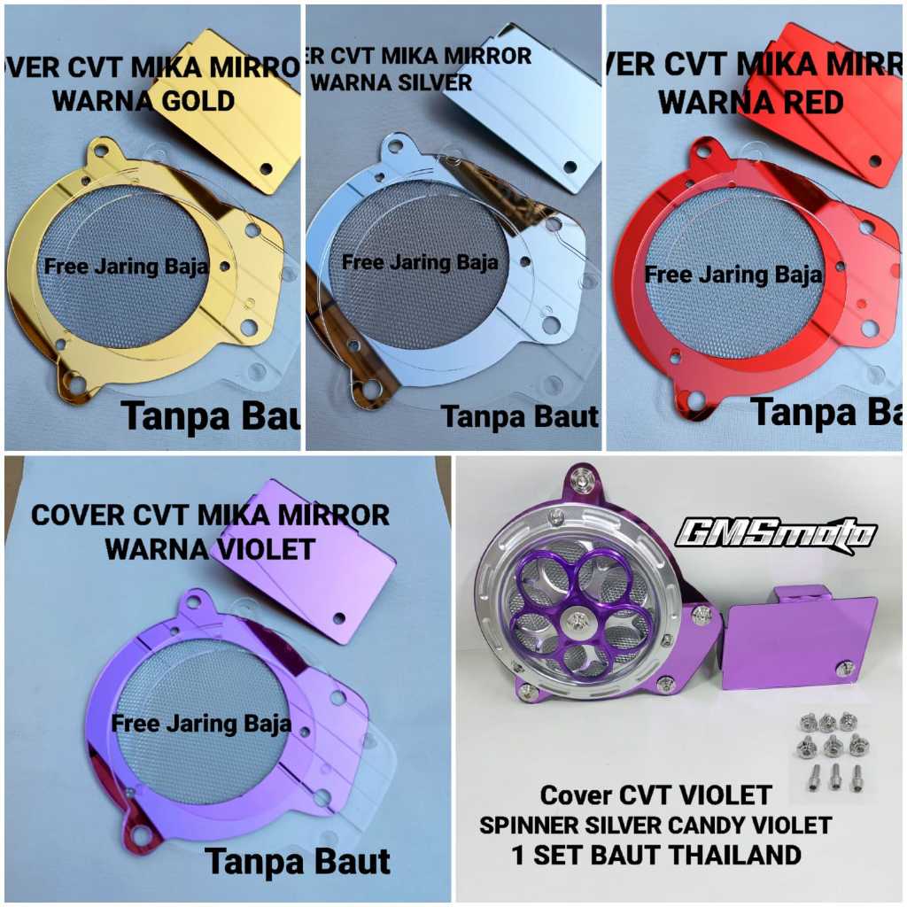 ฝาครอบ CVT สําหรับ Aerox New, Nmax New, Nmax Neo S, Nmax Neo (กระจกไมก้า) หนา 2 มม.